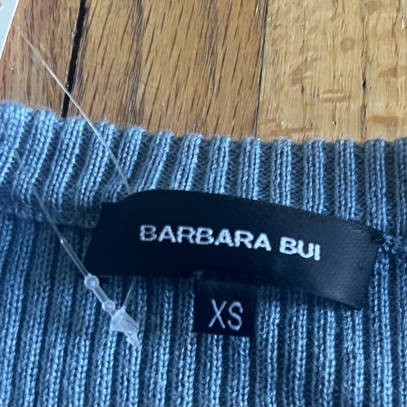 Barbara Bui Charcoal Knit Top - Picture 3 of 4